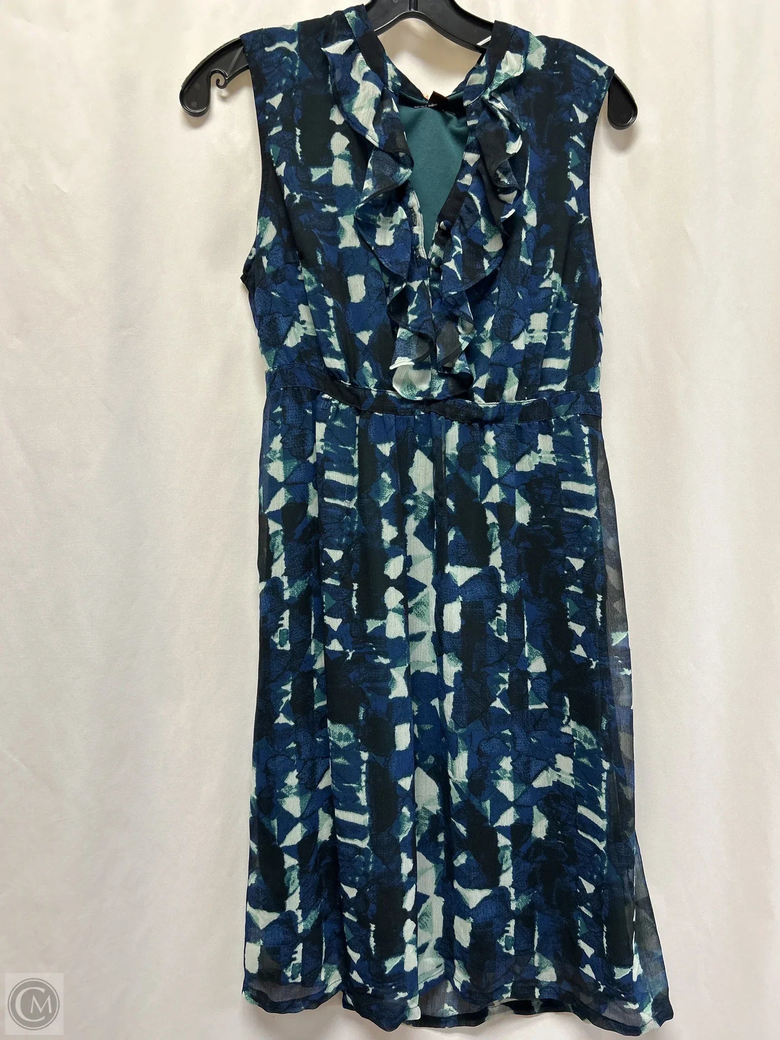 Dress Casual Midi By Merona In Blue, Size: S Tunics Spring floral