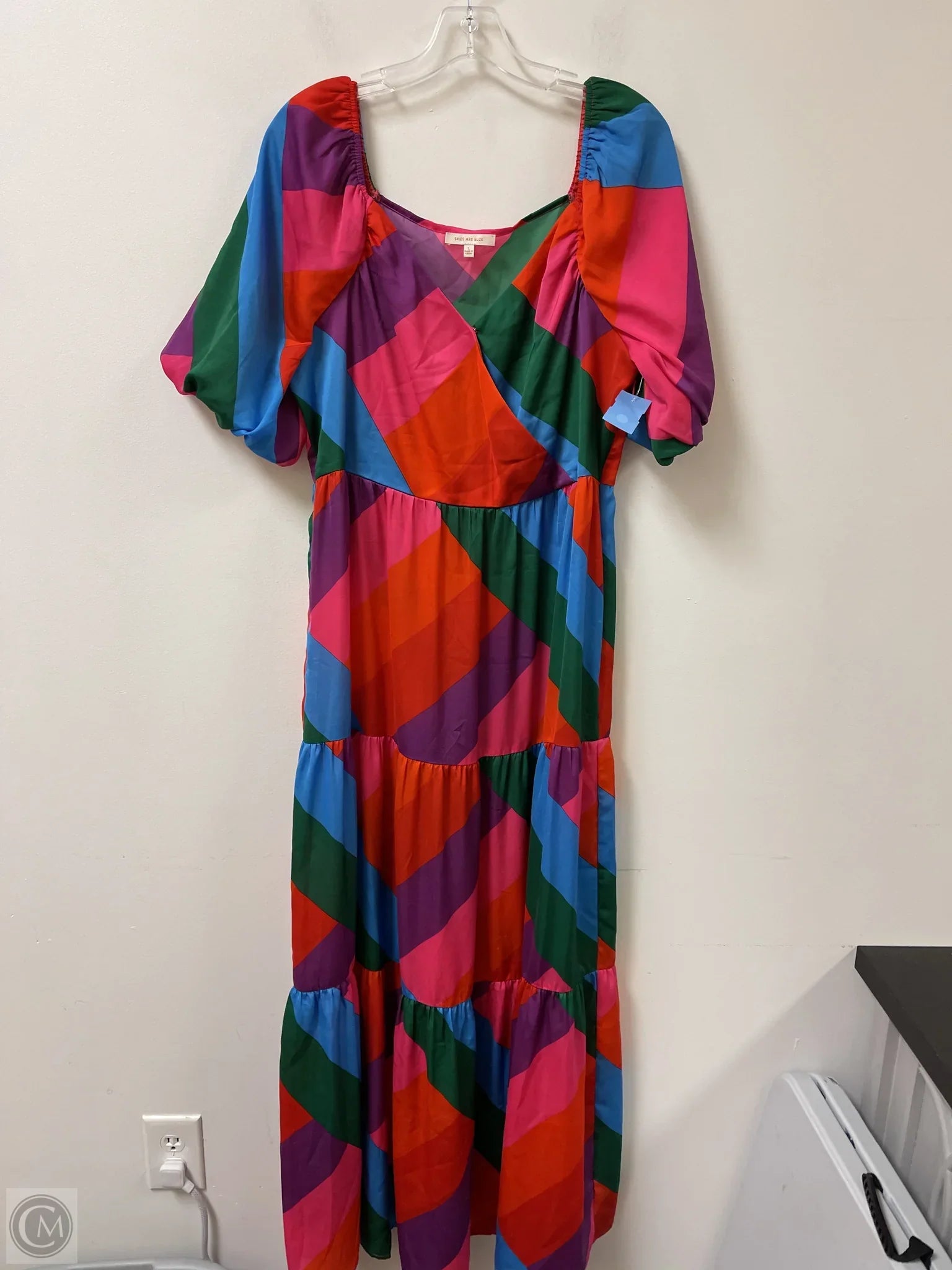 Dress Casual Maxi By Skies Are Blue In Multi-colored, Size: L Tunics Summer linen