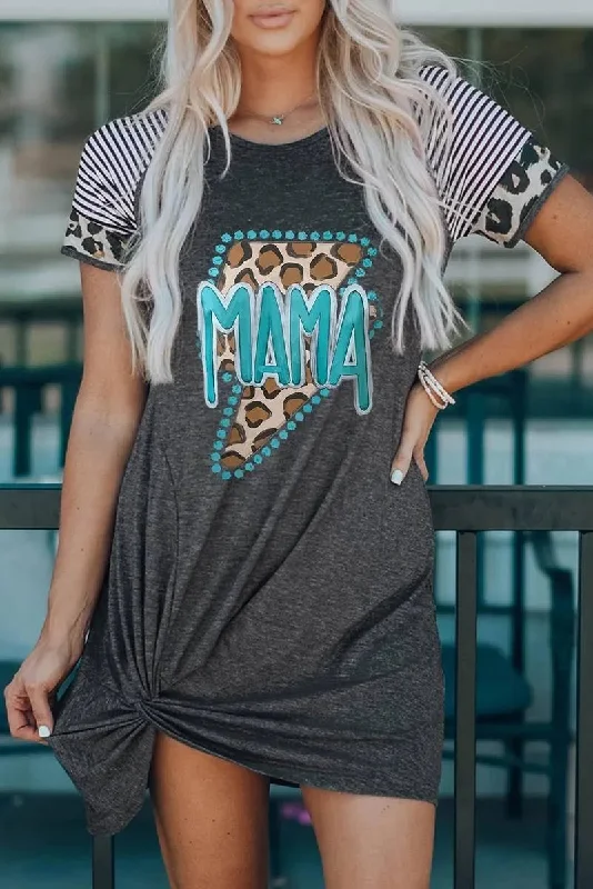 Get Your Gray On: Shop the MAMA Mini Dress Today Cozy T-Shirt Mini Dress