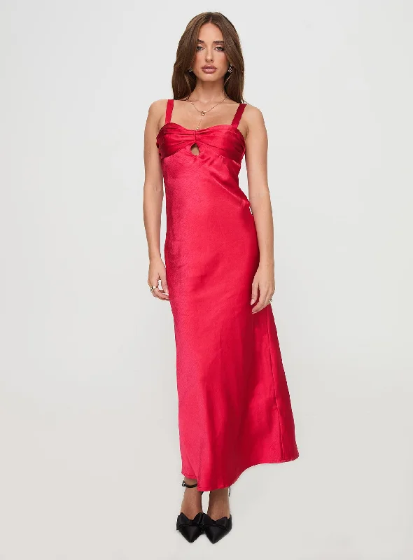 Joane Maxi Dress Red Tunics Formal black