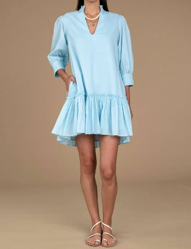 Chloe Dress In Azzuro Tunics Essential wardrobe