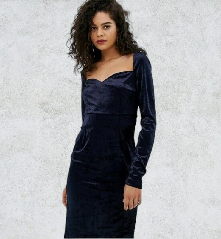 Vero Moda Womens Tall Square Neck Navy Velvet Bodycon Mini Dress UK 10 Cozy Knitted Mini Dress Vero Moda Womens Tall Square Neck Navy Velvet Bodycon Mini Dress UK 10 Cozy Knitted Mini Dress