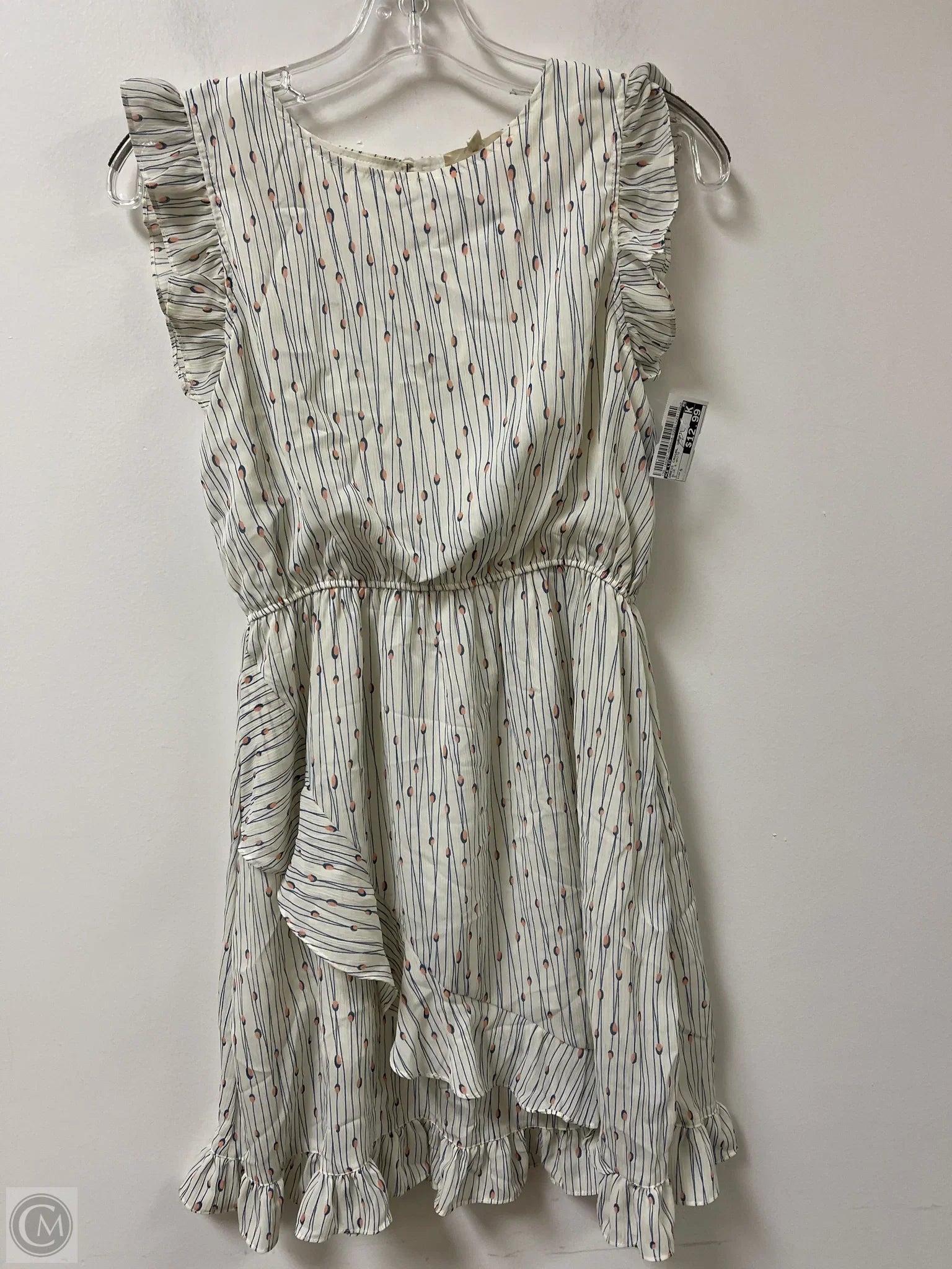 Dress Casual Short By Le Lis In Blue & White, Size: S Tunics Fall fleece