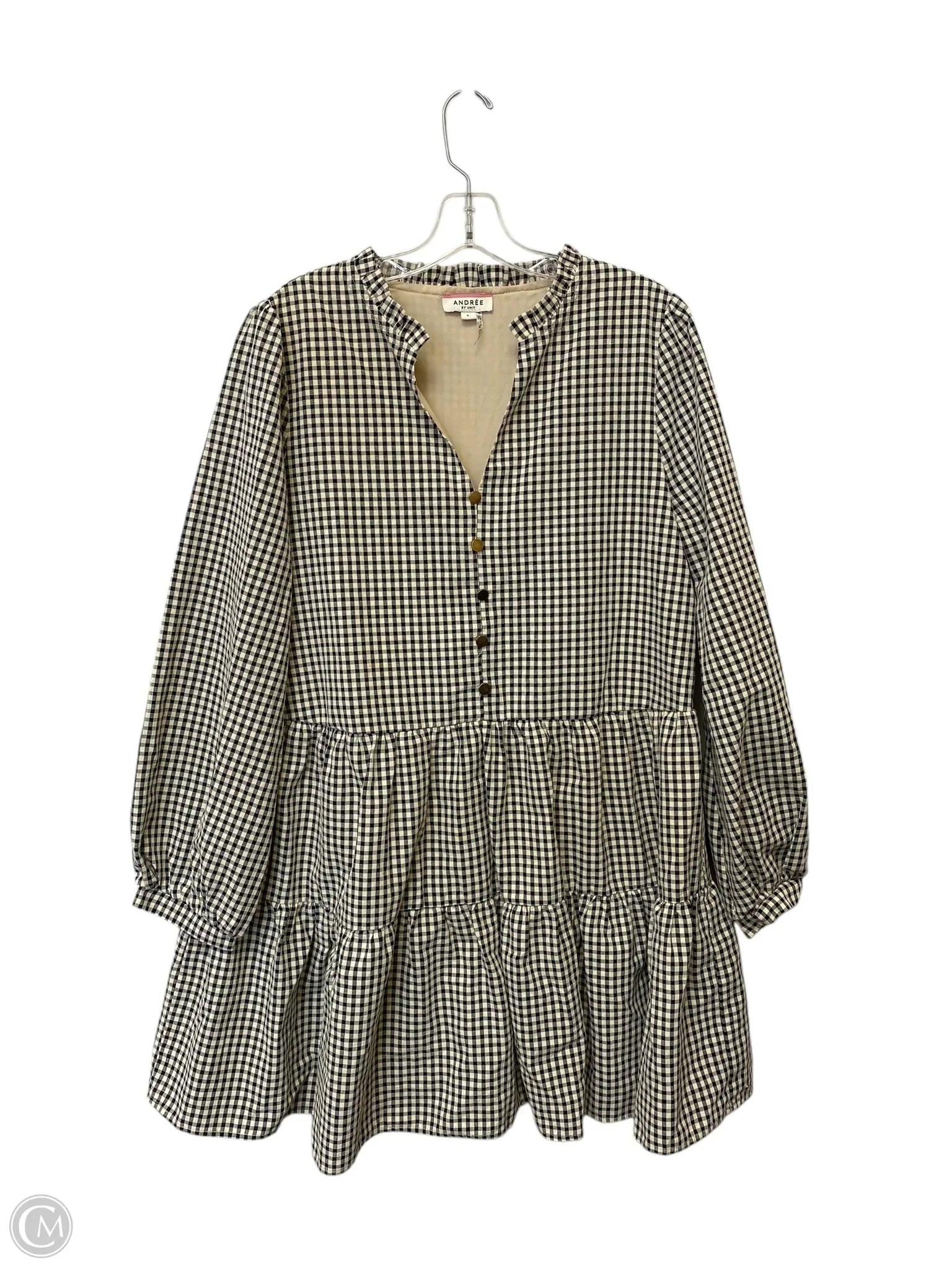 Dress Casual Short By Andree By Unit In Black & White, Size: L Tunics Fashionable chic Dress Casual Short By Andree By Unit In Black & White, Size: L Tunics Fashionable chic