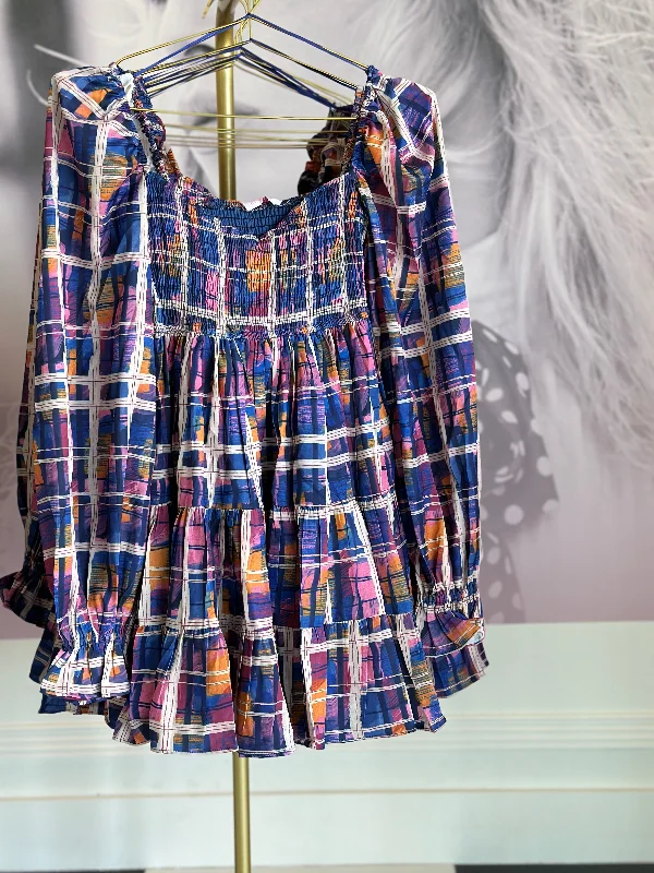 Grunge plaid kinsley mini dress FINAL SALE Stylish Summer Mini Dress
