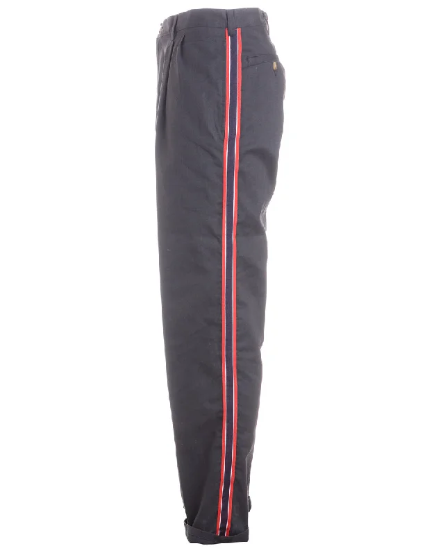 Label Side Stripe Cropped Trouser Trousers luxurious high-end