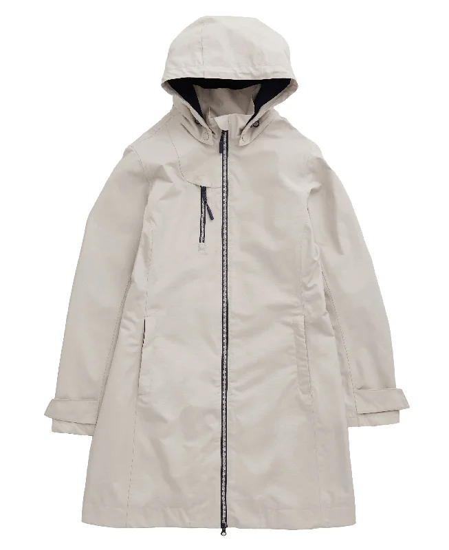 Coverack Waterproof Coat - Driftwood Houndstooth Coat Plaid Coat Tartan Coat