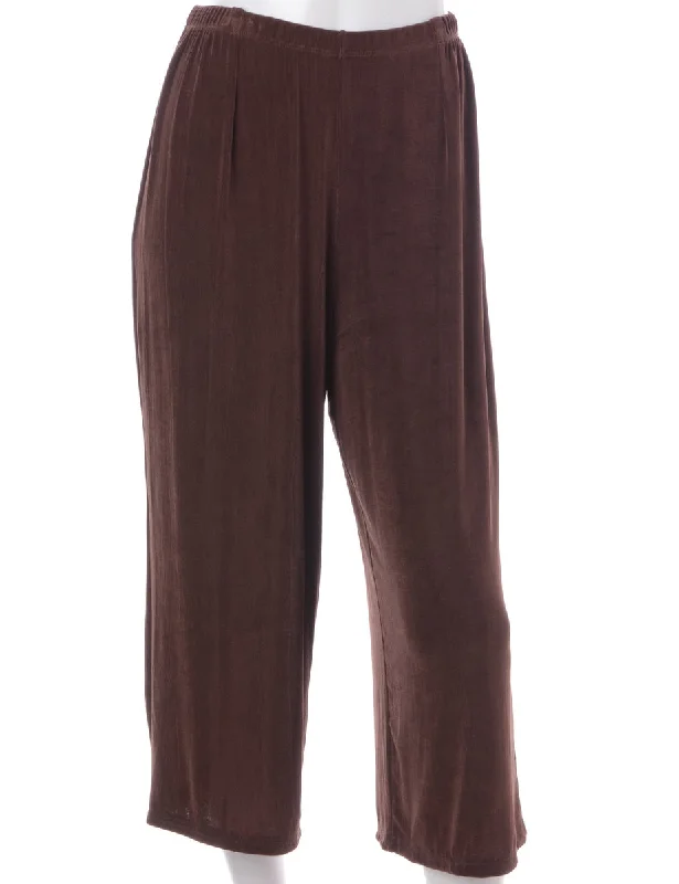 Label Lara Cropped Lycra Trouser Trousers Leisure Comfortable