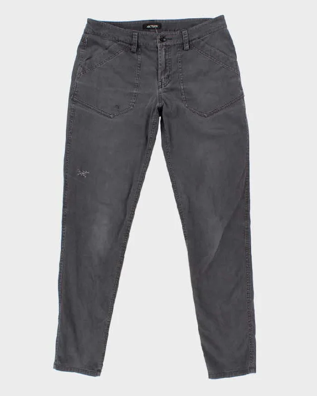 Womans Grey Arc' Teryx Cotton Trousers - 32 Trousers Harem Relaxed Fit