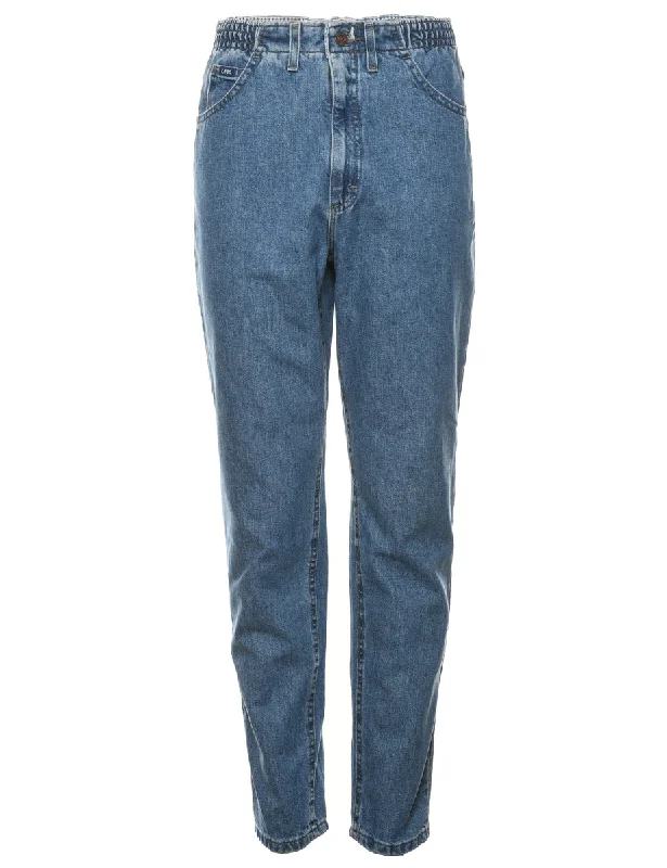 Lee High Waist Denim Trousers - W26 L33 Trousers Floral Bohemian