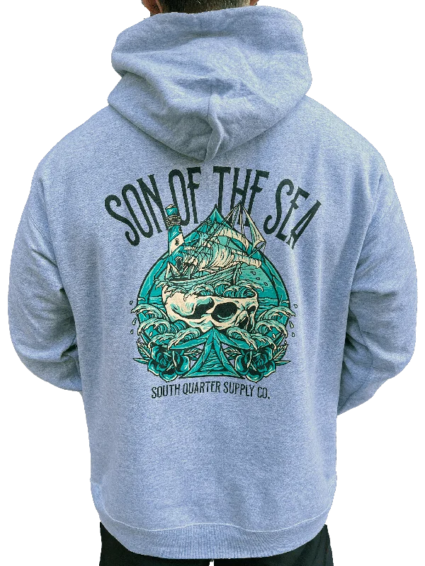 South Quarter - Son Of The Sea Hoodie Hoodie with Half-Zip Sporty Casual