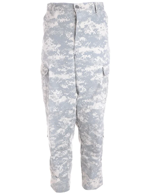 Label Jacob Tapered Army Trousers Trousers Bootcut Casual