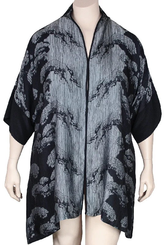 Dressori Shanghai Coat Denim Leather Suede
