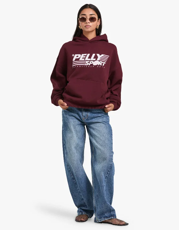 Classic Sport Hoodie - Cherry Cola Oversized Hoodie Comfort Casual