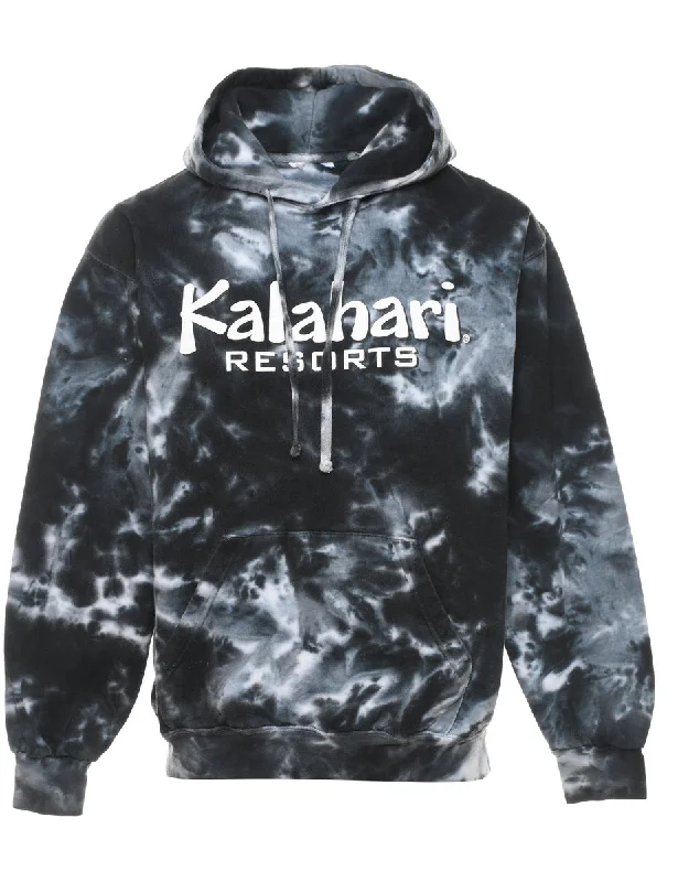 Dark Grey & Black Kalahari Resorts Printed Hoodie - M Hoodie with Drawcord Adjustable Secure Dark Grey & Black Kalahari Resorts Printed Hoodie - M Hoodie with Drawcord Adjustable Secure