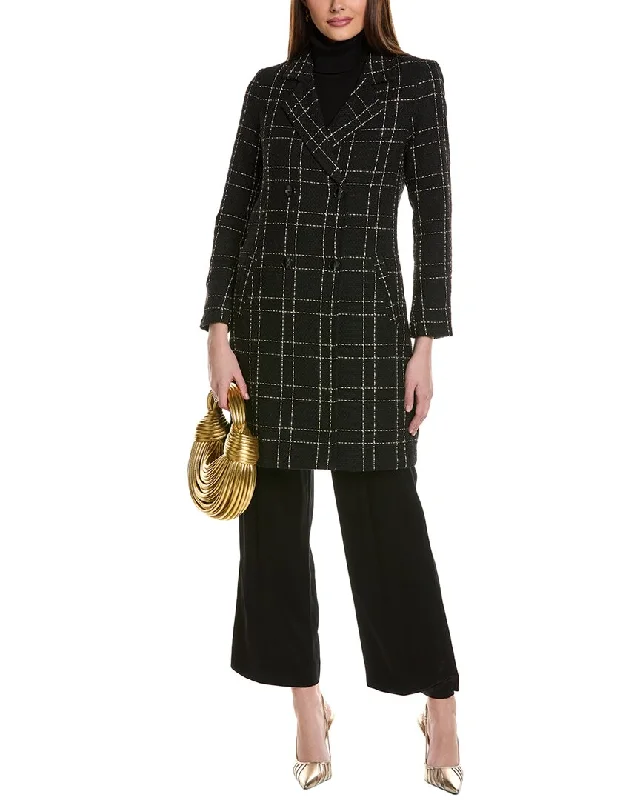 Vince Camuto Tweed Coat Parka Anorak Hoodie