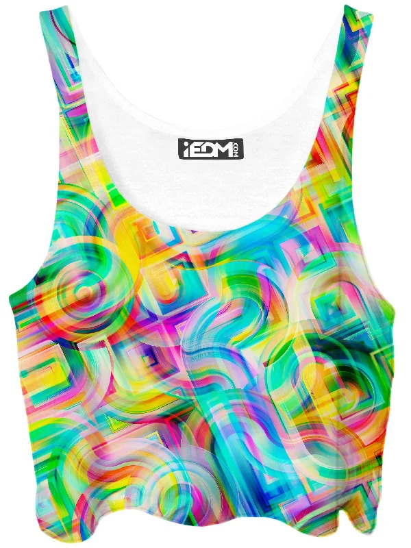 Tropical Nectar Crop Top Plaid Crop Top Polka Dot Checkered