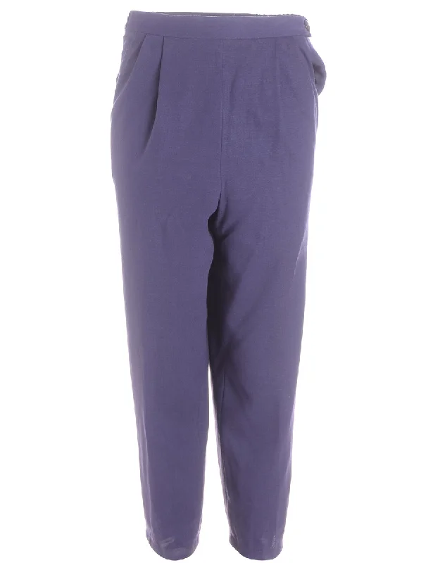 Label Cropped Dana Tapered Trousers Trousers Low Rise Relaxed