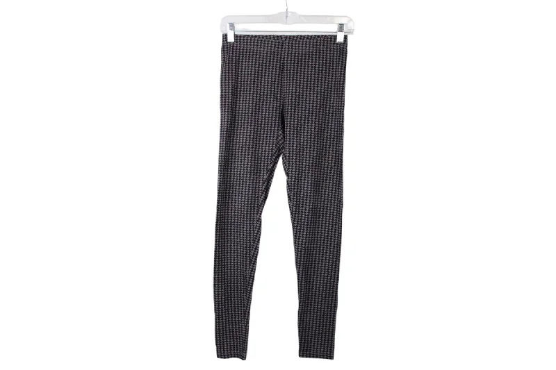 Attention Gray Houndstooth Leggings | S Stylish Capri Leggings