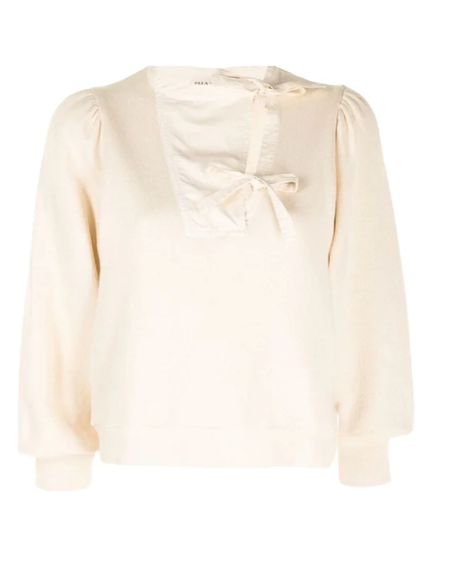 "Alba" Pullover Ruffle Sleeve Feminine