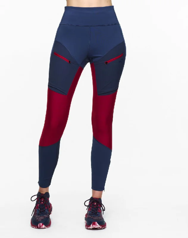 Kari Traa Legging Ane Hiking Tights - Femme Comfortable Zip-Up Leggings