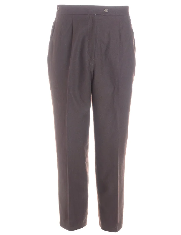 Label Cropped Dana Tapered Trousers Trousers Striped Patterned
