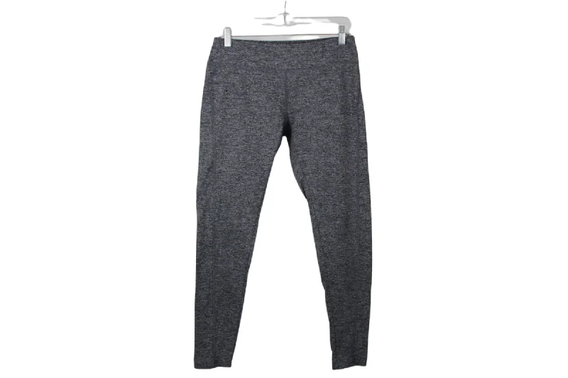 Simply Comfortable Gray Leggings | M Elegant Satin Finish Leggings