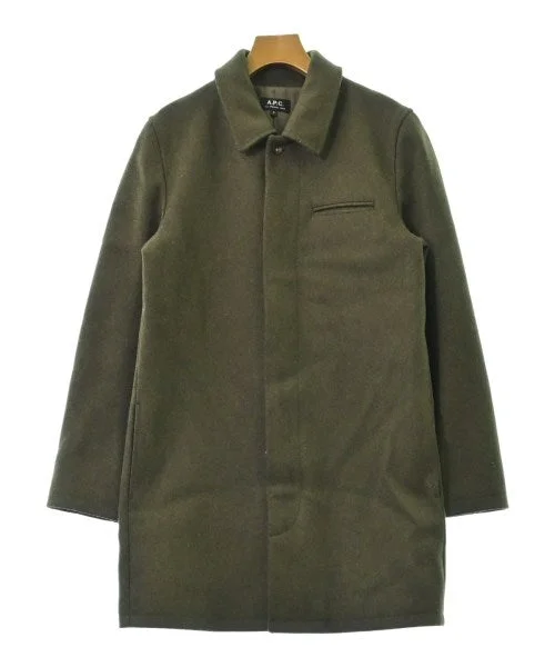 A.P.C. Chesterfield coats Peter Pan Collar Cowl Neck Turtleneck