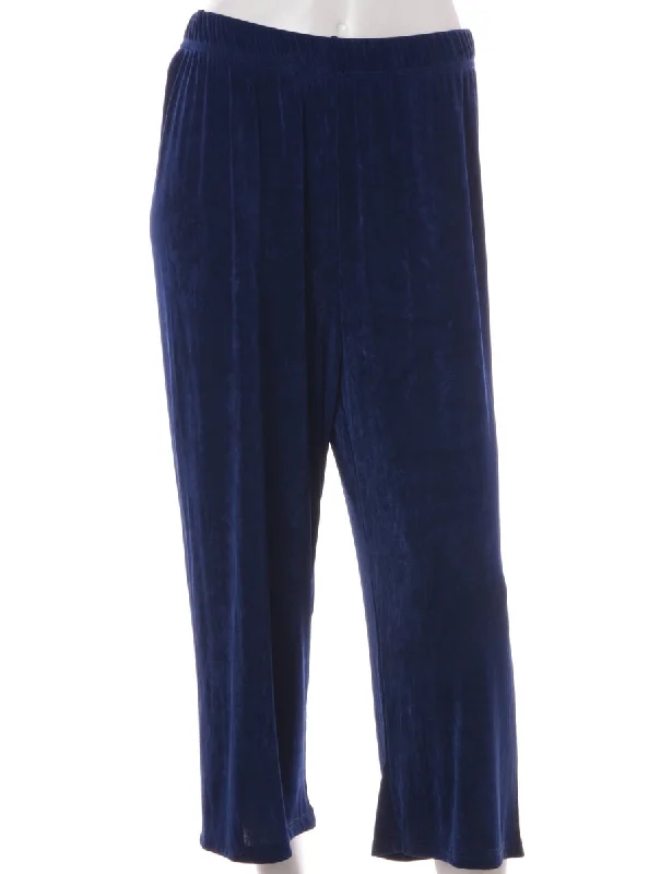 Label Lara Cropped Lycra Trouser Trousers Fleece Cozy