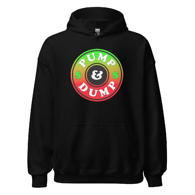 Pump and Dump Crypto Tokens Meme Coins Pullover Hoodie Sweatshirt Gathered Sleeve Pullover