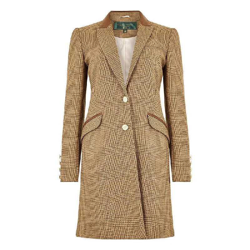 Kempton Coat - Tawny Embroidered Appliqued Beaded