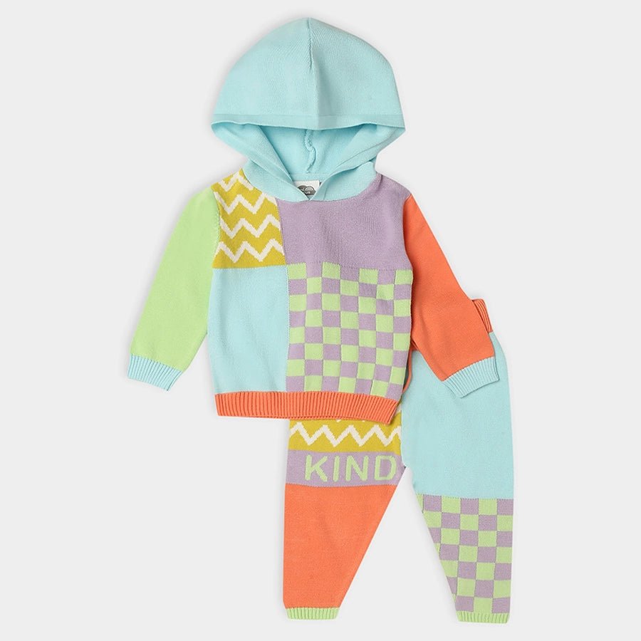 Grow Kind Unisex Hoodie & Pyjama Set Hoodie with Hem Frayed Vintage Worn