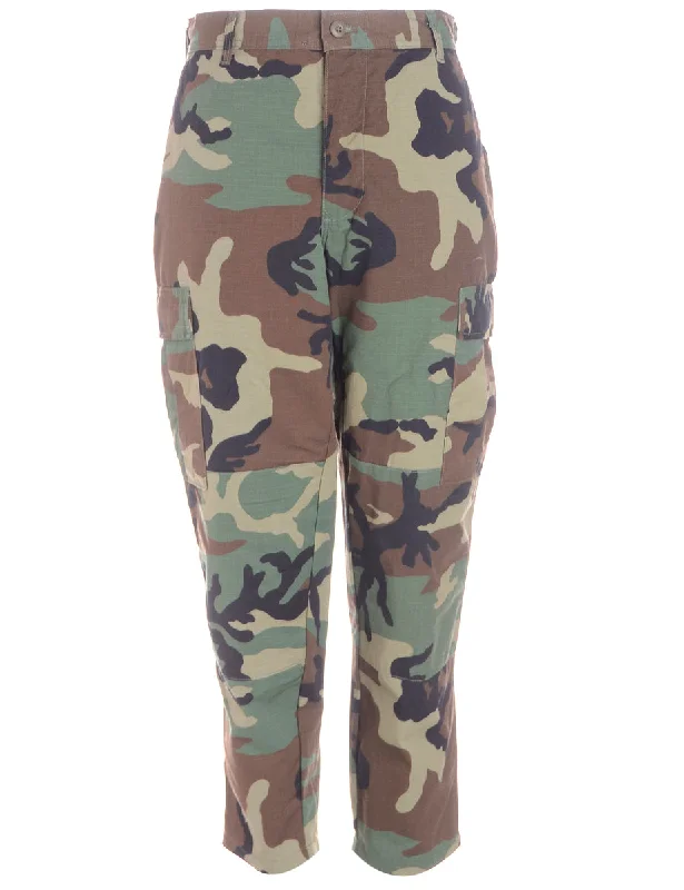 Label Cropped Jacob Tapered Army Trousers Trousers Chinos Classic