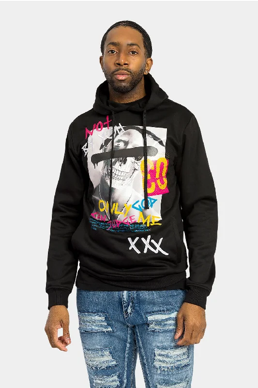 Only God Can Judge Me Pullover Hoodie Bateau Neck Pullover