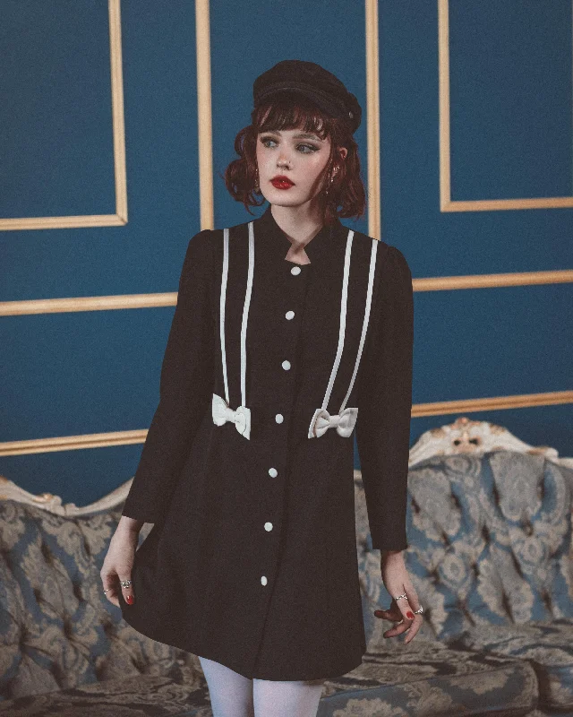Lurch Dress/Coat Tie-Waist Belted Drawstring