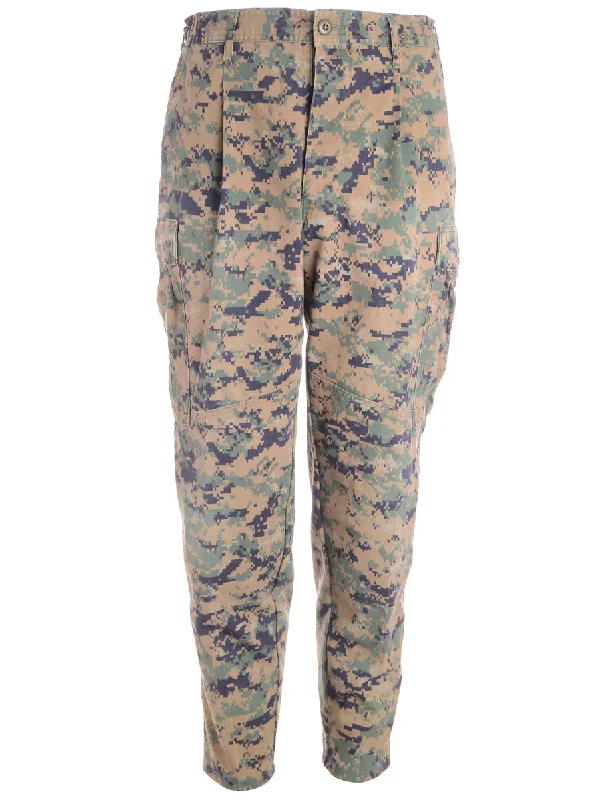 Label Jacob Tapered Army Trousers Trousers Cargo pockets