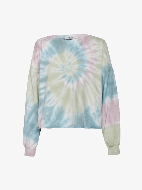 Jagger Cropped Sweatshirt Hoodie with Fur Luxurious Winter