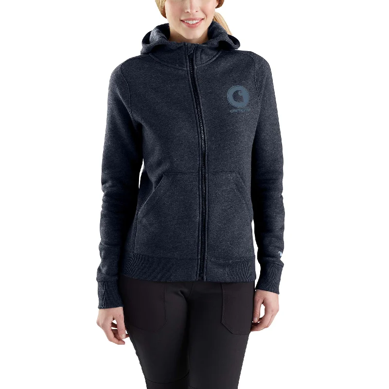 Carhartt Force® Delmont Graphic Zip-Front Hooded Sweatshirt Hoodie with Relaxed Fit Easy Casual Carhartt Force® Delmont Graphic Zip-Front Hooded Sweatshirt Hoodie with Relaxed Fit Easy Casual