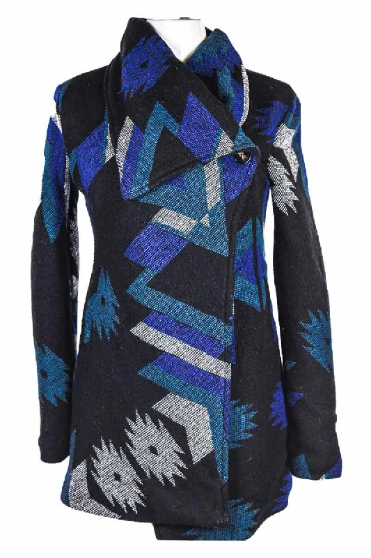 Thread & Supply Coat Turtleneck Wrap Cape