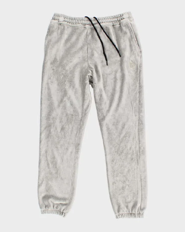 Womens Nike Silver Velour Tracksuit Trousers - M Trousers Leather Faux
