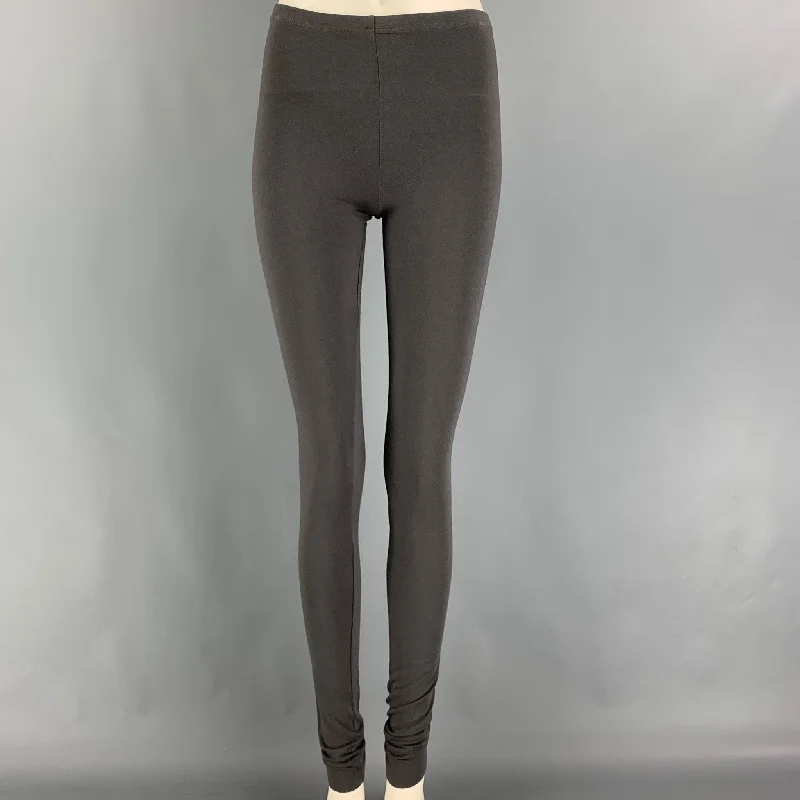 HUMANOID Size S Grey Heather Modal Blend Leggings Trendy Spandex Leggings