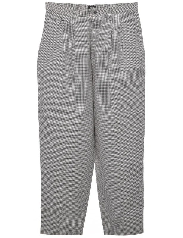 Lee Dogtooth Trousers - W32 L30 Trousers Striped Patterned