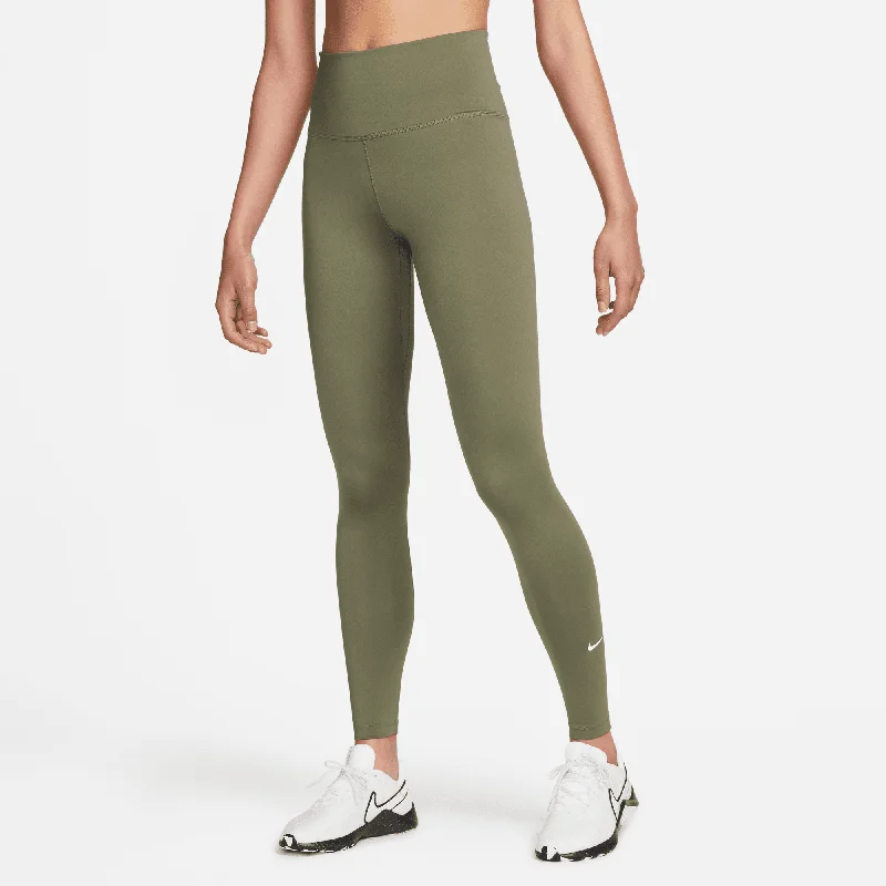Nike One Women's Green High-Rise Leggings Fashionable Printed Leggings