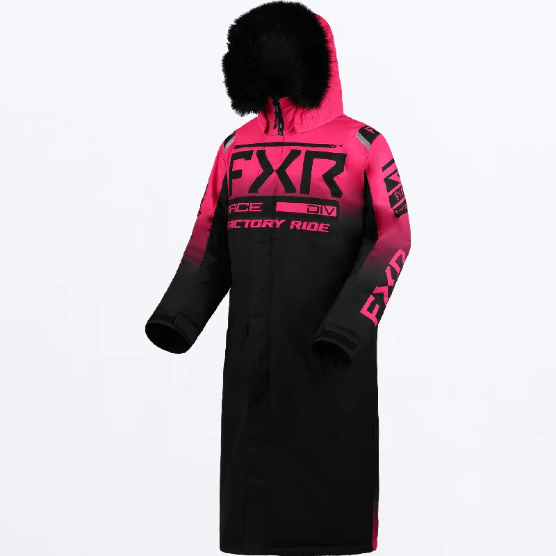 Women's Warm-Up Coat Print Jacquard Embroidered
