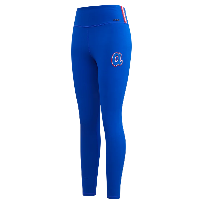 LEGGINGS MLB ATLANTA BRAVES RETRO CLASSICS PARA MUJER Chic Floral Print Leggings