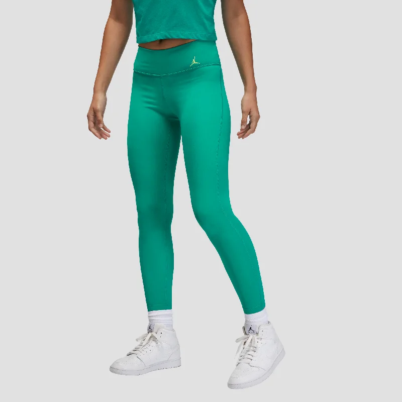 Air Jordan Women's Green Leggings Fashionable Seamless Leggings