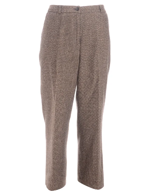 Label Cropped Dana Tapered Trousers Trousers cozy soft