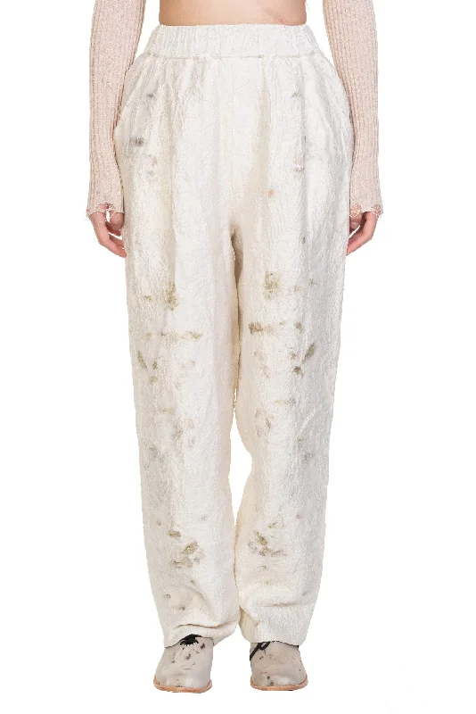 Jacquard Dyed Trousers Trousers Evening Elegant