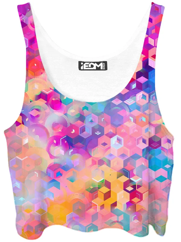 Portal Realm Crop Top Front Pockets Side Pockets Patch Pockets