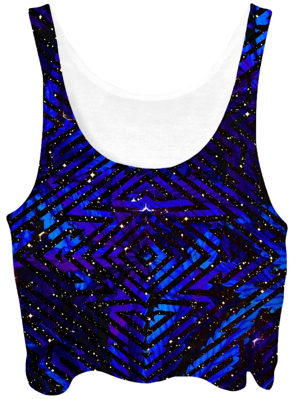 Dream Catcher Crop Top Spandex Blend Rayon Blend Denim Blend